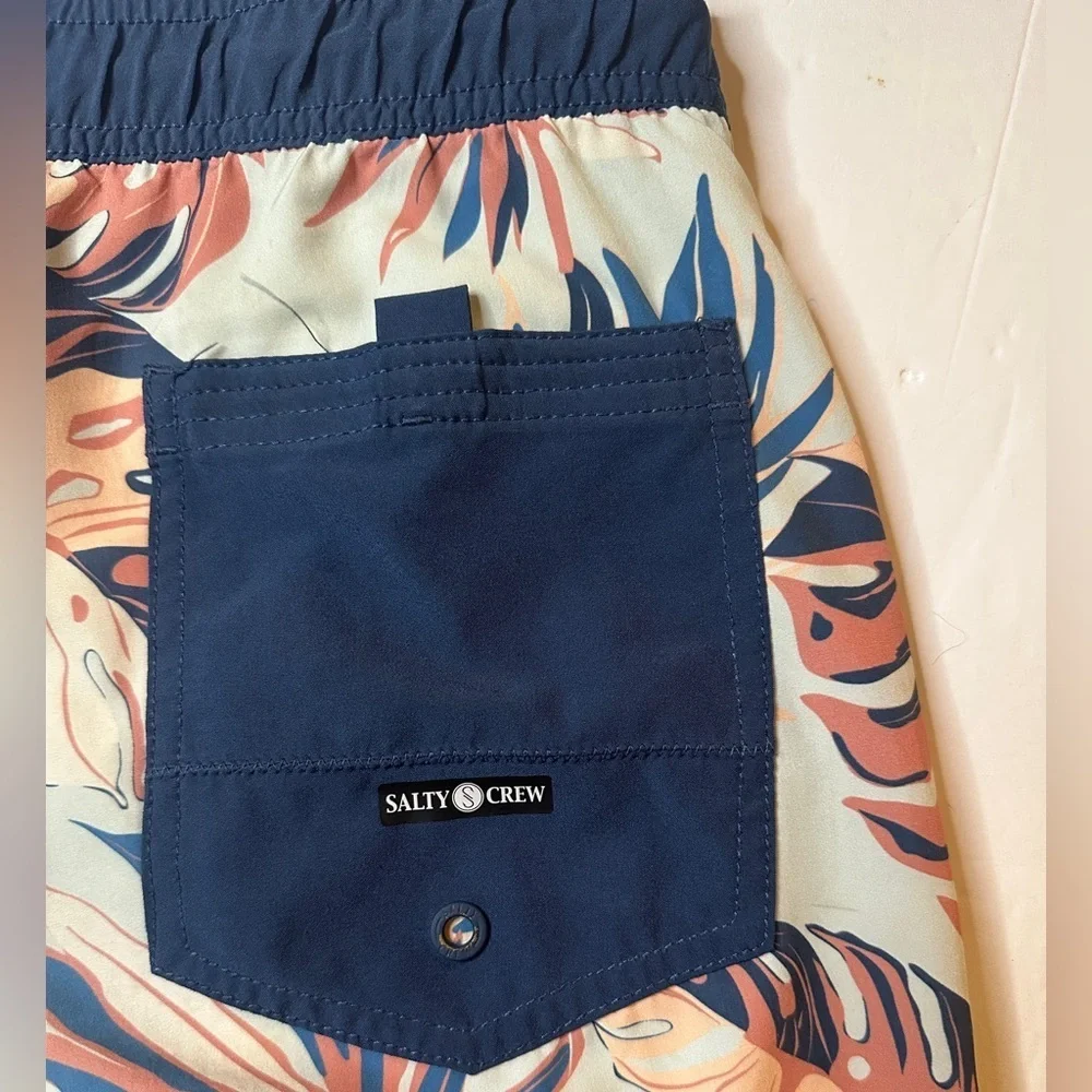 Salty Crew Ocean Fish Beach Lounge Shorts Size Large - Picture 5 of 9
